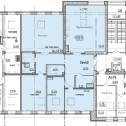 МЖК «Дворянское сословие», планировка 4-комнатной квартиры, 205.30 м²